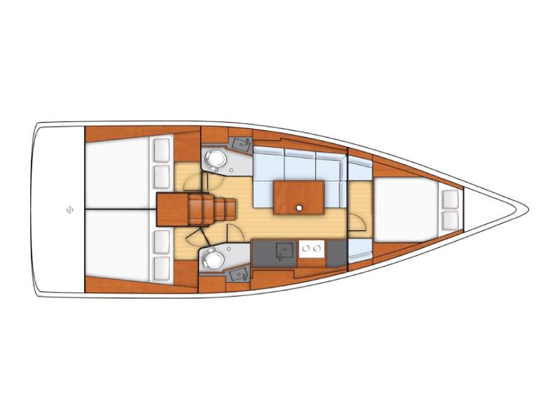 Book yachts online - sailboat - Sunsail 38 - Sunsail 38 (2016) - rent
