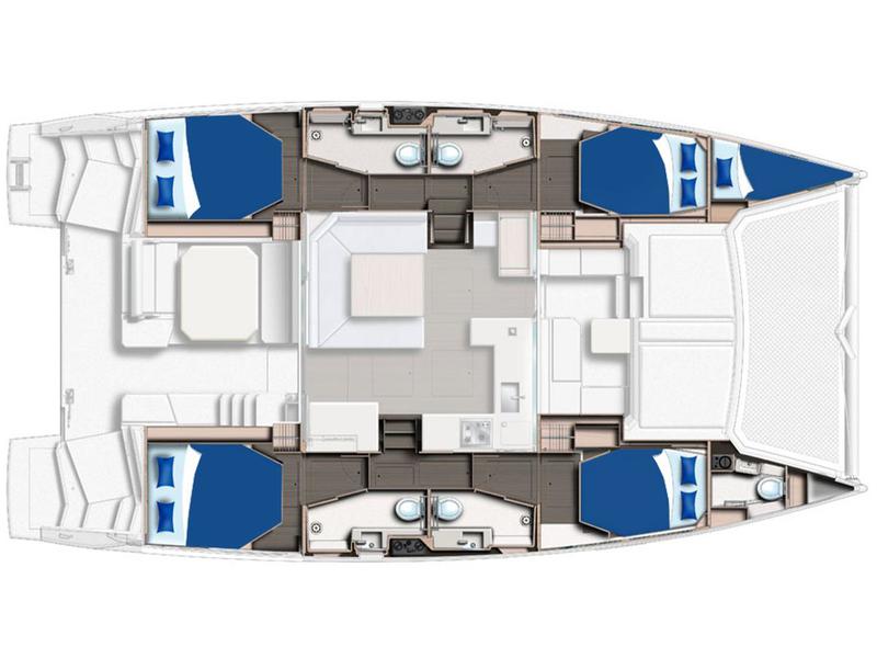 Book yachts online - catamaran - Sunsail 454L - Sunsail 454L (2023) - rent