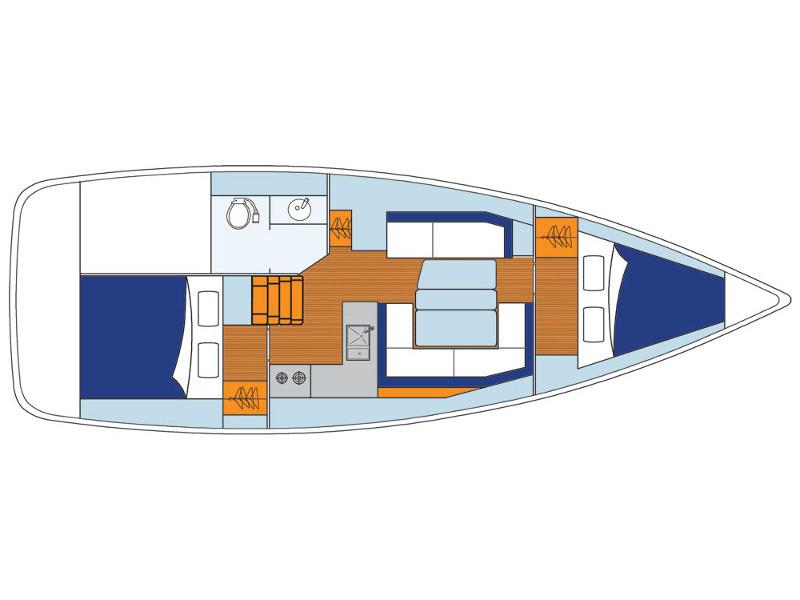 Book yachts online - sailboat - Sunsail 38/2 - Sunsail 38/2 (2019) - rent