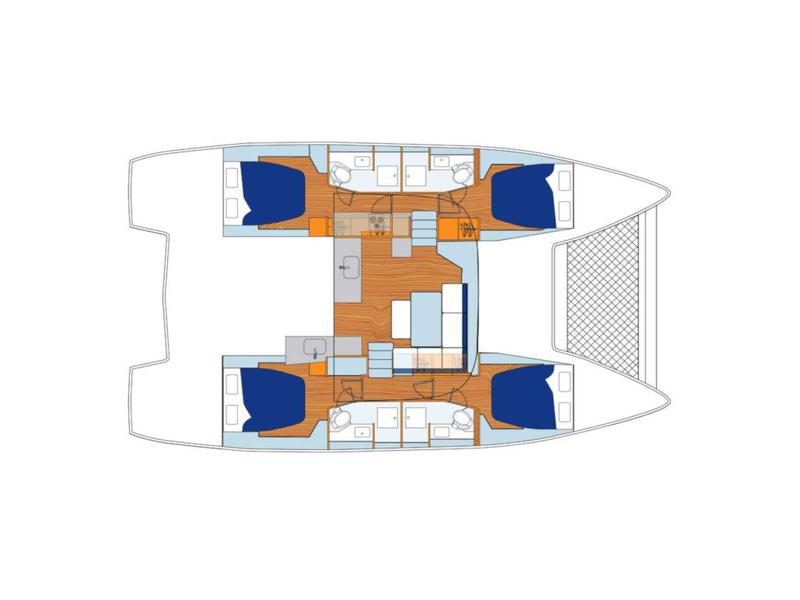 Book yachts online - catamaran - Sunsail 46 Cat - Sunsail 46 Cat (2020) - rent