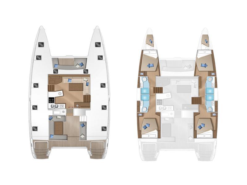 Book yachts online - catamaran - Lagoon 450  Flybridge - Relax - rent