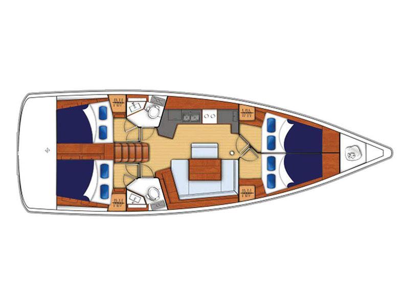 Book yachts online - sailboat - Moorings 45.4 - Moorings 45.4 (2017) - rent