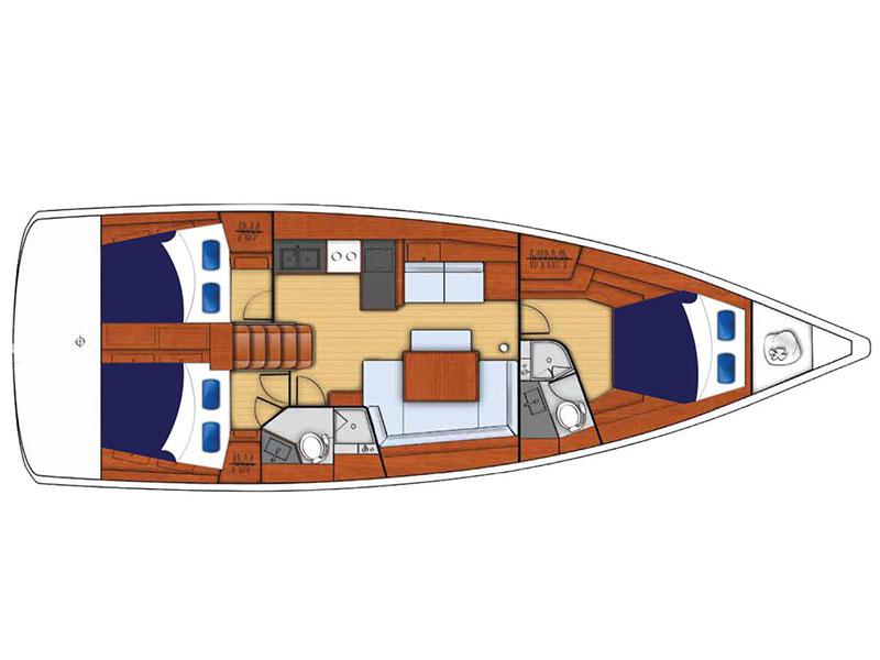 Book yachts online - sailboat - Moorings 45.3 - Moorings 45.3 (2018) - rent