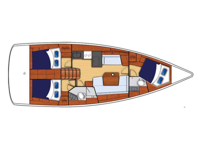 Book yachts online - sailboat - Moorings 42.1 - Moorings 42.1 (2019) - rent