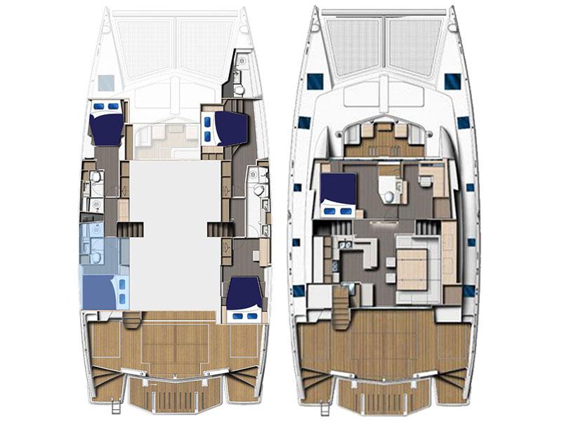Book yachts online - catamaran - Moorings 5800 - Moorings 5800 (2018) - rent