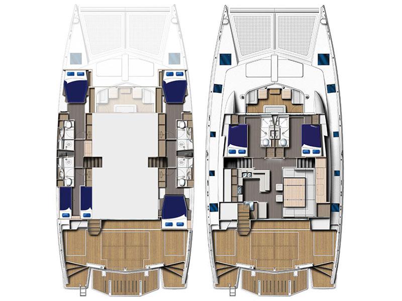 Book yachts online - catamaran - Moorings 5800 - Moorings 5800 (2020) - rent