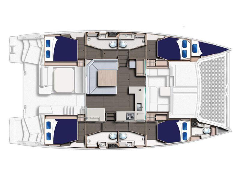 Book yachts online - catamaran - Moorings 4500 - Moorings 4500 (2019) - rent