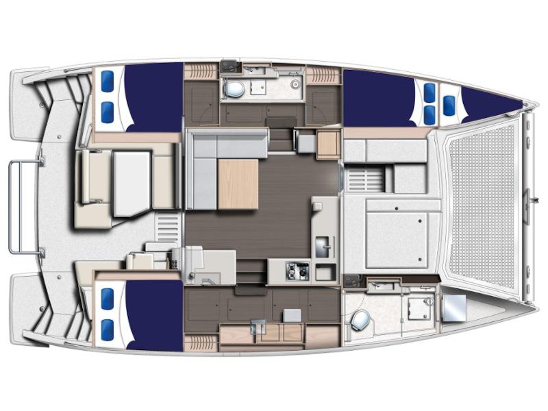 Book yachts online - catamaran - Moorings 4000/3 - Moorings 4000/3 (2020) - rent