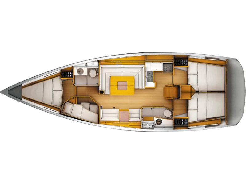 Book yachts online - sailboat - Sun Odyssey 449 - Luna  - rent