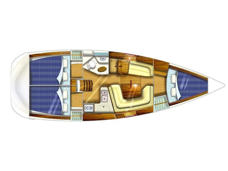 Book yachts online - sailboat - Jeanneau Sun Odyssey 35 - Mastef - rent