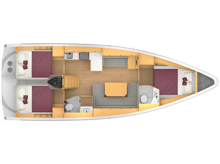 Book yachts online - sailboat - Bavaria C42 - BavC42-22-C - rent