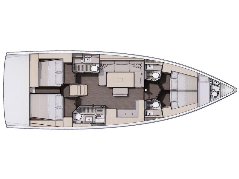 Book yachts online - sailboat - Dufour 470 - Luna - rent