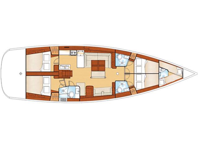 Book yachts online - sailboat - Oceanis 54 - O54-09 - rent