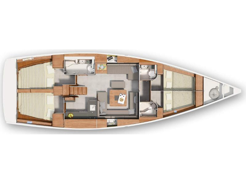 Book yachts online - sailboat - Hanse 455 - H455-15-G - rent