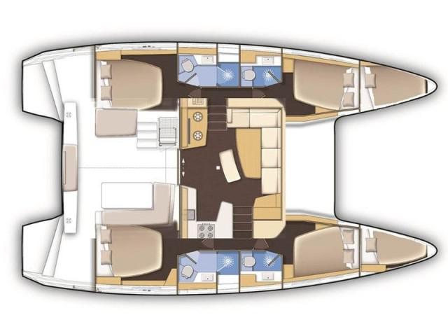 Book yachts online - catamaran - Lagoon 42 - L42-19-CM - rent