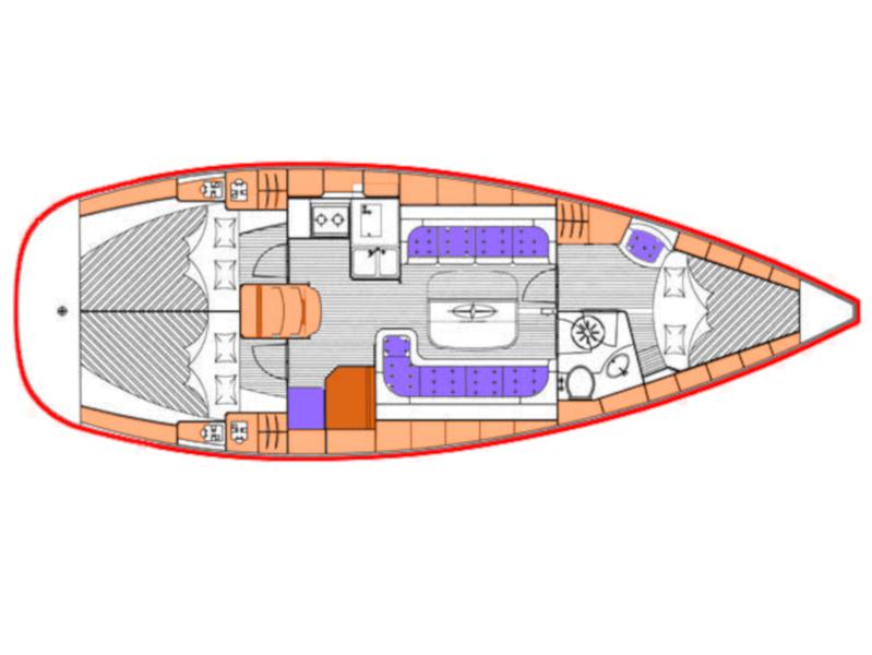 Book yachts online - sailboat - Bavaria 37 Cruiser - Gigiona - rent