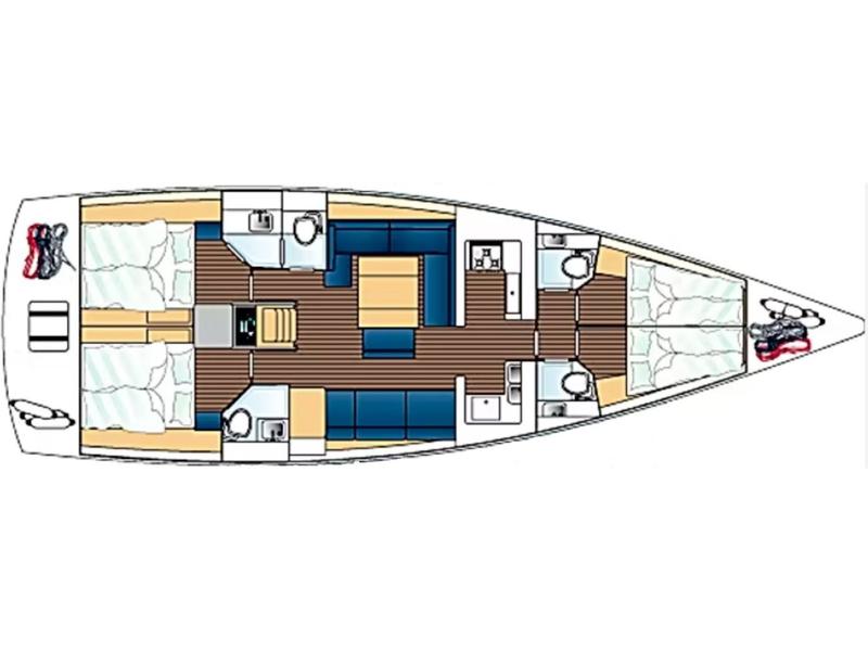 Book yachts online - sailboat - Dufour 500 Grand Large - Kosi - rent