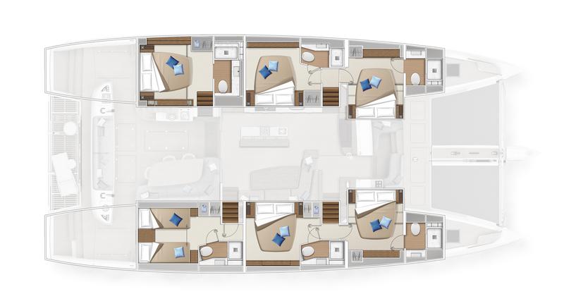 Book yachts online - catamaran - Lagoon Sixty 5 - WHITE CAPS - rent