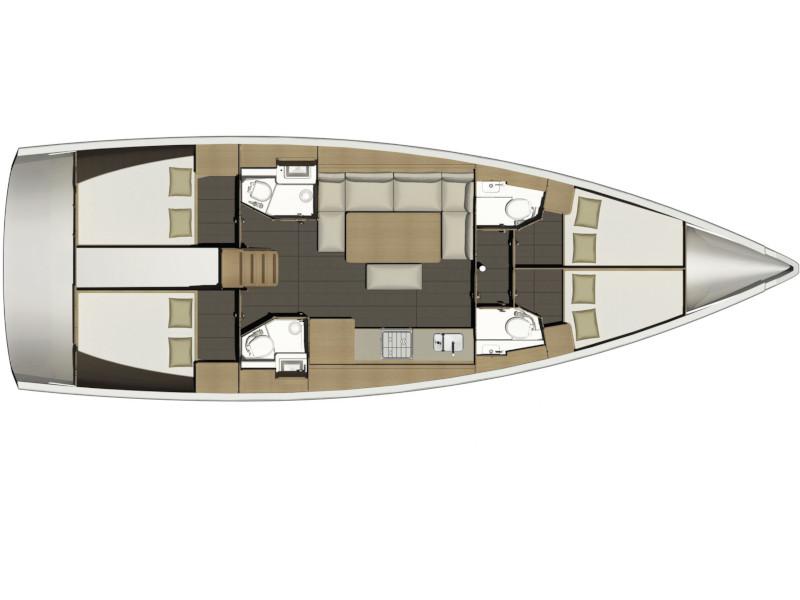 Book yachts online - sailboat - Dufour 460 Grand Large - CETO - rent
