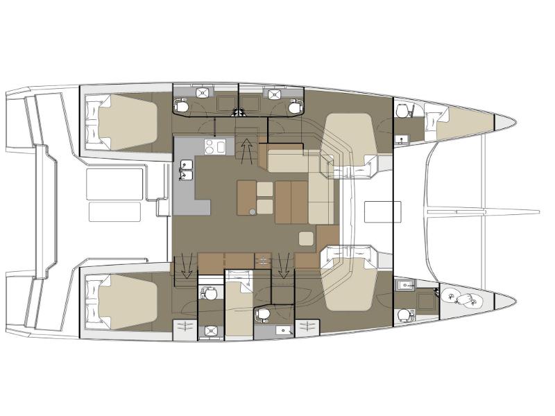 Book yachts online - catamaran - Dufour 48 Catamaran - VAR - rent