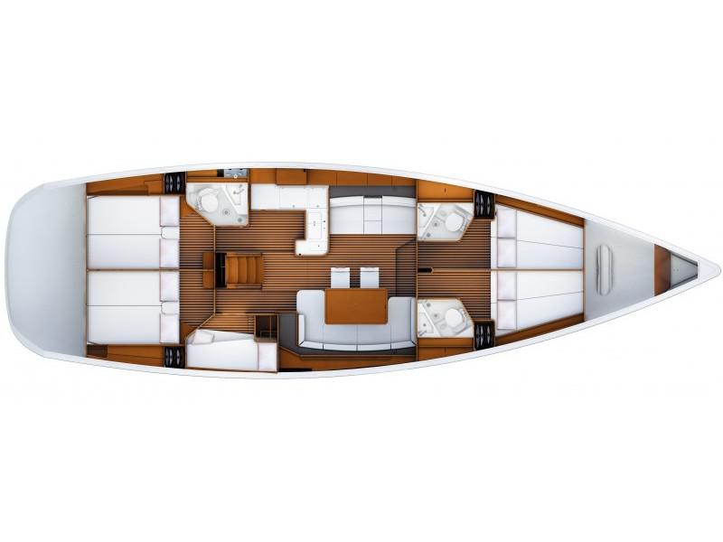 Book yachts online - sailboat - Jeanneau 53 - Tina (sails 2019) - rent