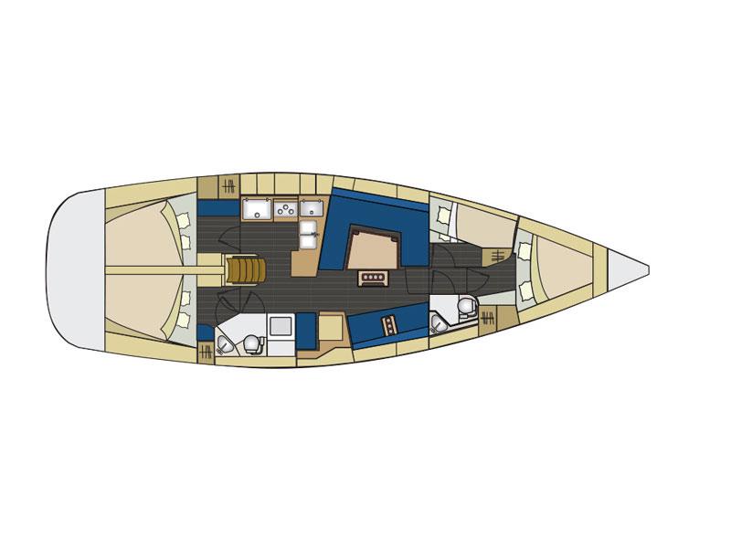 Book yachts online - sailboat - Elan 444 Impression - Korina - rent