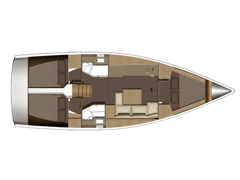Book yachts online - sailboat - Dufour 382 GL - Justin - rent