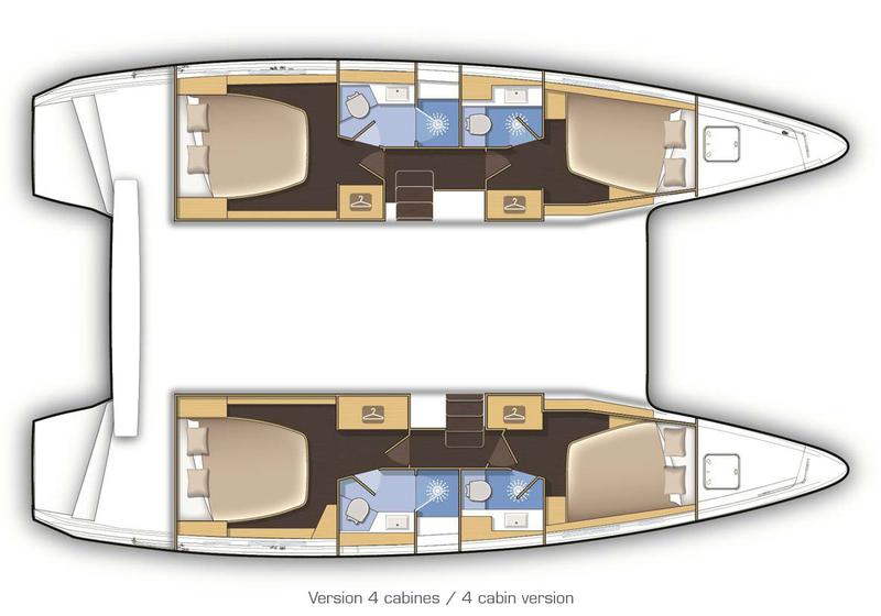 Book yachts online - catamaran - Lagoon 42 - Emma (A/C-Generator) (Pax 12) Brand New 2021 - rent