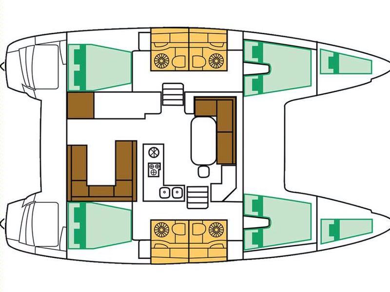 Book yachts online - catamaran - Lagoon 400 S2 - Ipanema - rent