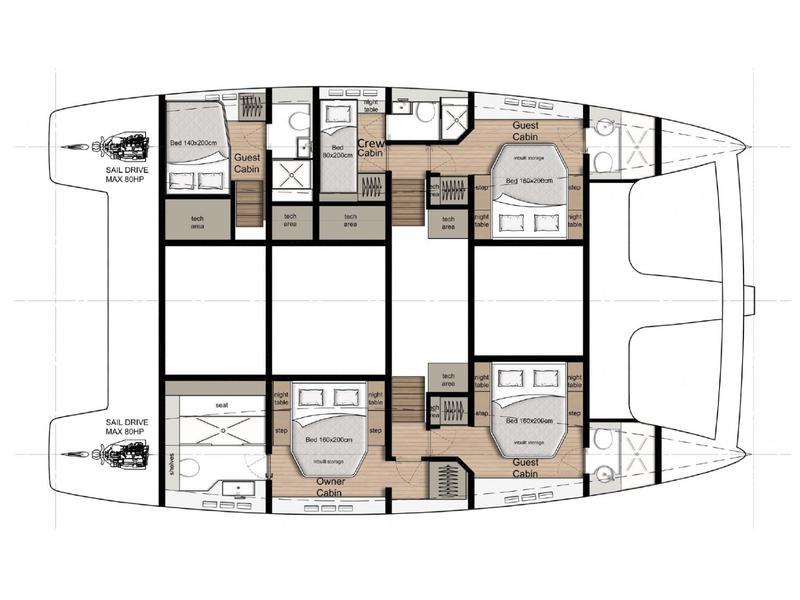 Book yachts online - catamaran - Sunreef 50 - ZARA - rent