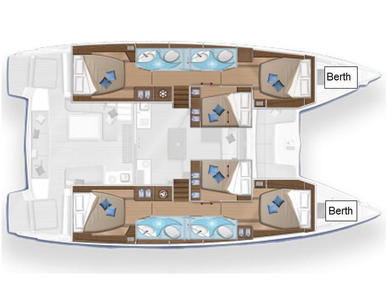 Book yachts online - catamaran - Lagoon 50 (A/C+WaterMaker+GEN) - Thor - rent