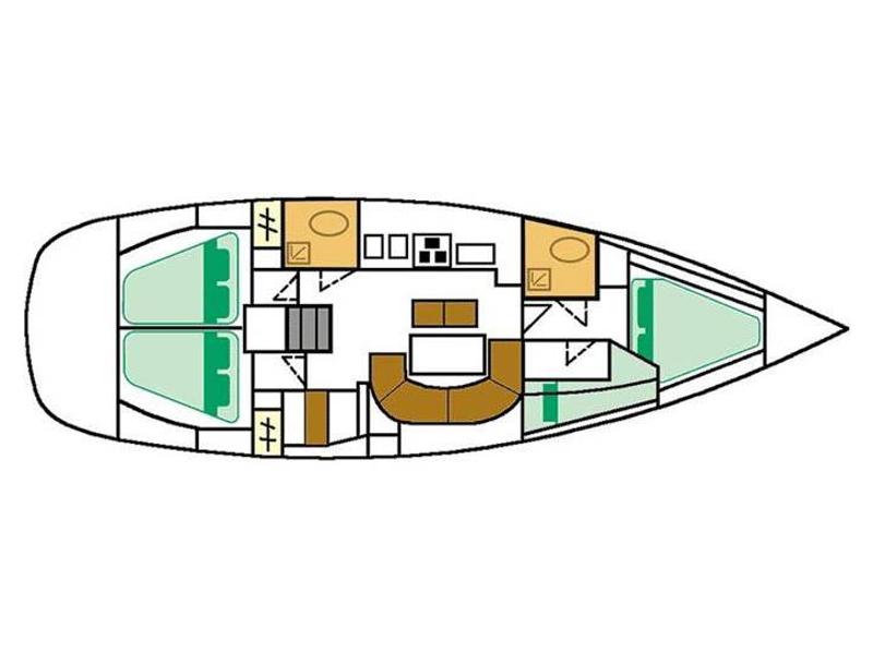 Book yachts online - sailboat - Oceanis 411 - Artemis - rent