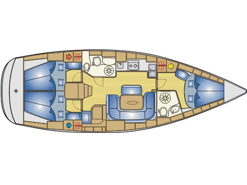 Book yachts online - sailboat - Bavaria 39 Cruiser - Planis - rent