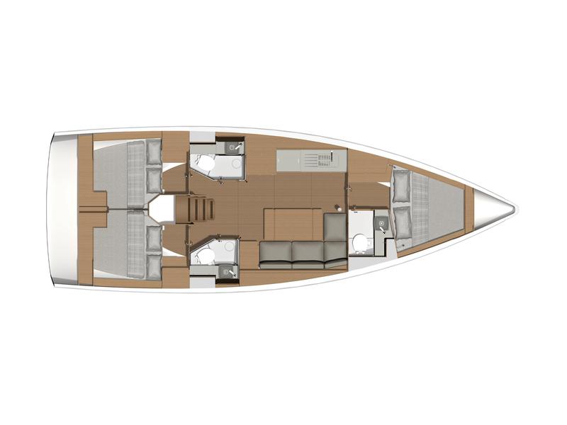 Book yachts online - sailboat - Dufour 390 Grand Large - Souel - rent