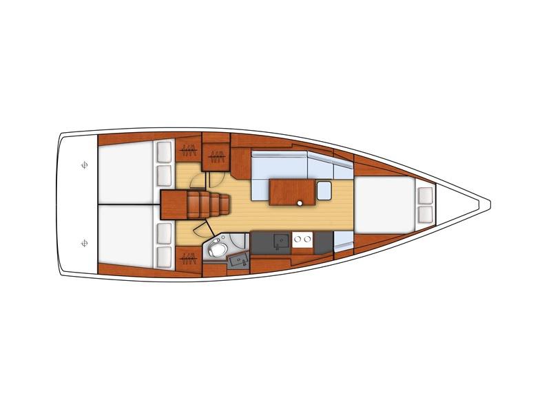Book yachts online - sailboat - Oceanis 38 Owner Version - Patagonia - rent