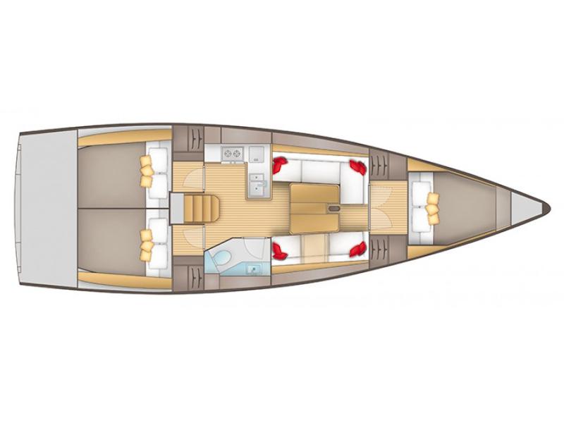 Book yachts online - sailboat - Salona 380 - Frane - rent