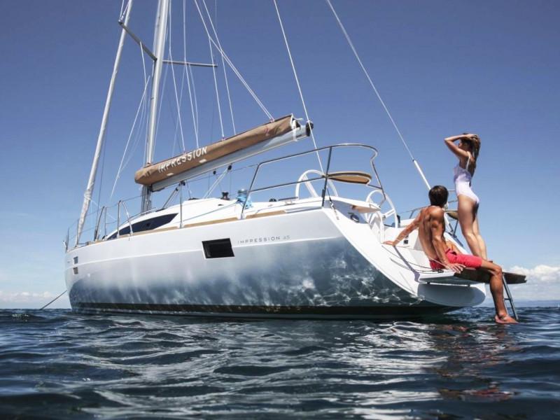 Book yachts online - sailboat - Elan 45 Impression - 3 cabin version - DaVinci - rent