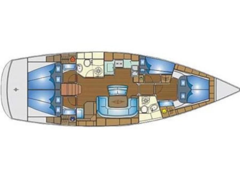 Book yachts online - sailboat - Bavaria 46 Cruiser - Mary Ann - rent