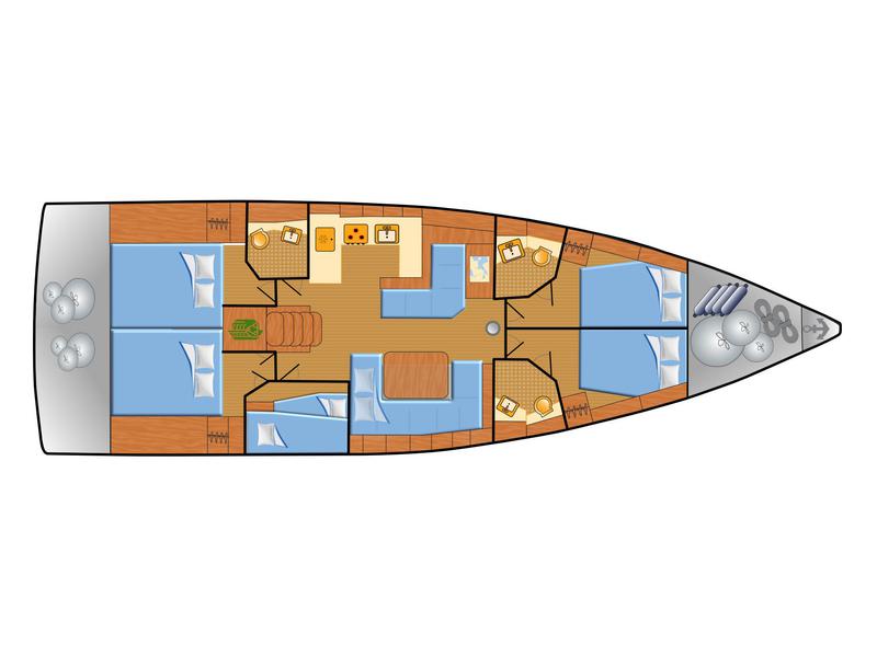 Book yachts online - sailboat - Oceanis 51.1- 5/3 - Bambi - rent