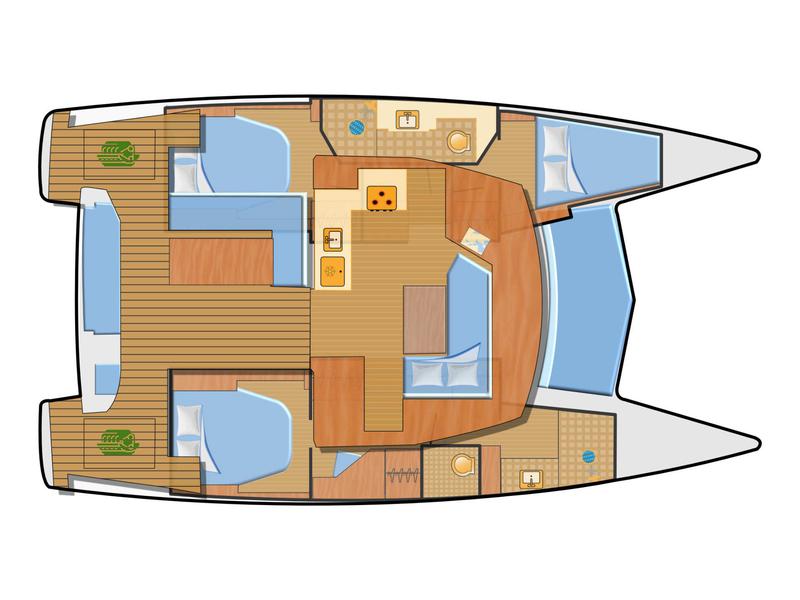 Book yachts online - catamaran - Lucia 40 - 3 cab - Idefix - rent