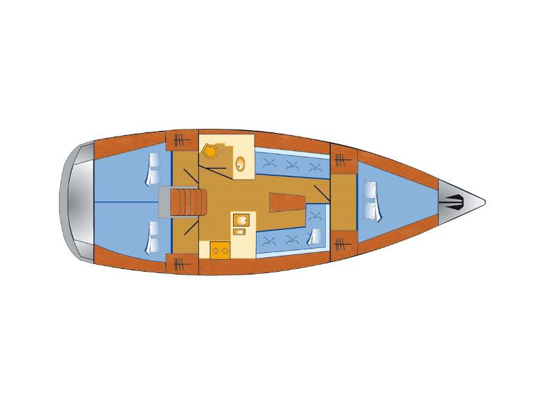 Book yachts online - sailboat - Bavaria Cruiser 37 - Bibi - rent