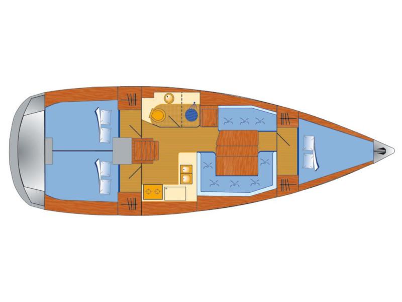 Book yachts online - sailboat - Sun Odyssey 389 - Tina - rent