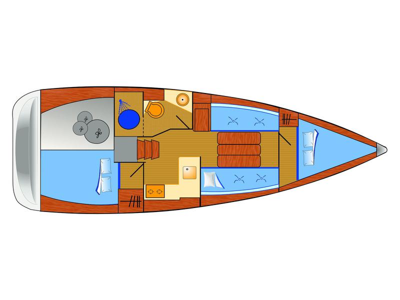 Book yachts online - sailboat - Sun Odyssey 349 - 2 Cab - Marie - rent