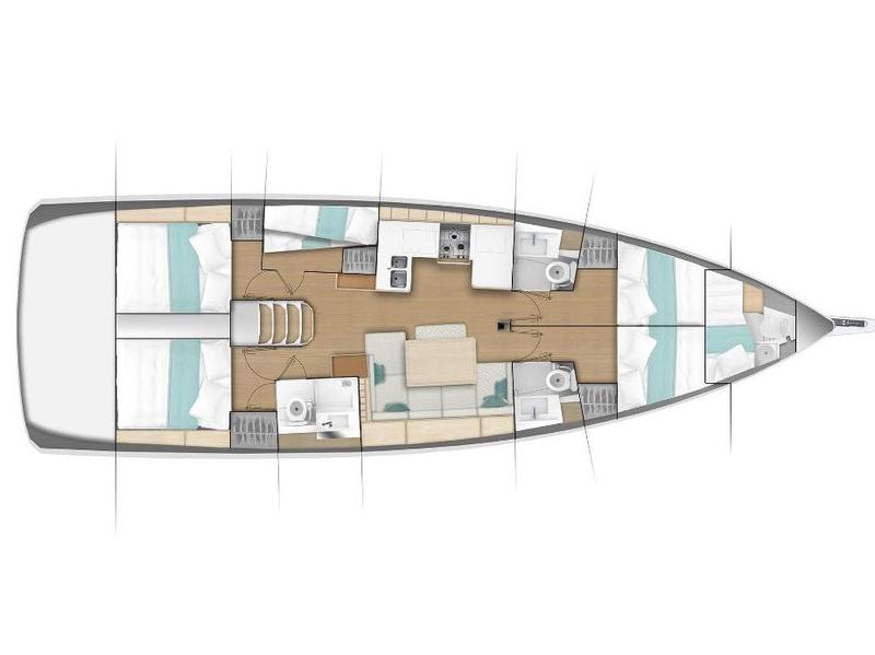 Book yachts online - sailboat - Sun Odyssey 490 - no name - rent