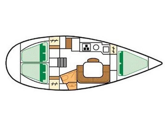 Book yachts online - sailboat - Sun Odyssey 33 - Sophia - rent