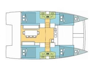 Book yachts online - catamaran - Bali 4.0 - Blue Dream II - rent