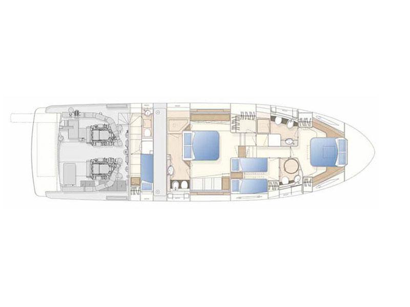 Book yachts online - motorboat - Ferretti 620 - Kimon - rent