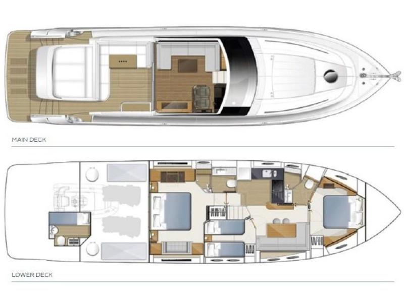 Book yachts online - motorboat - Princess V62 - Dolce Vita - rent