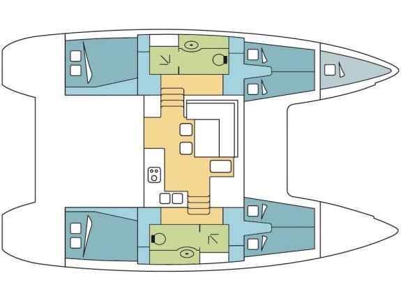 Book yachts online - catamaran - Lagoon 400 S2 - Opale 4 - rent