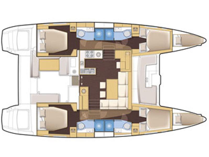 Book yachts online - catamaran - Lagoon 450 - New Horizons - rent